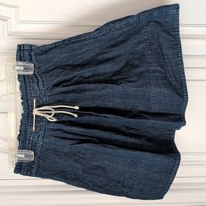 Merona Blue Denim Skirt with Elastic Waist